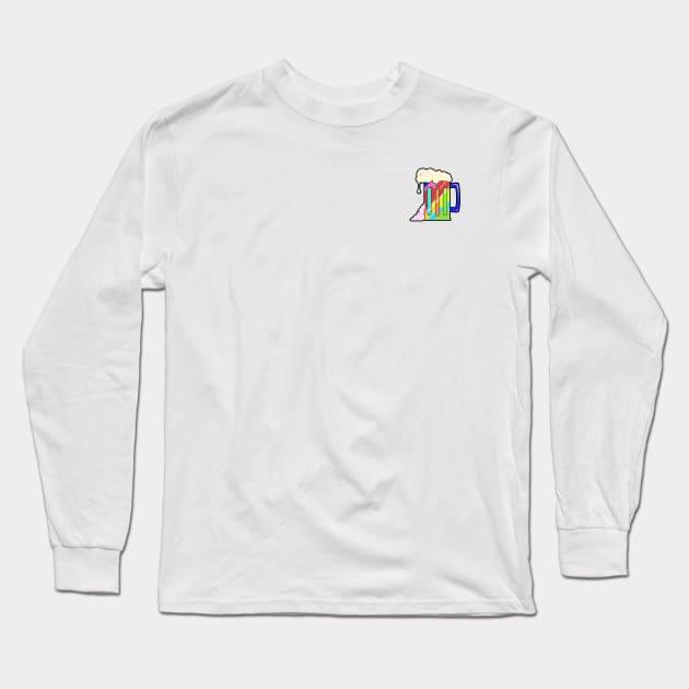 Neon Mug Badge Long Sleeve T-Shirt by HopNationUSA